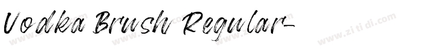 Vodka Brush Regular字体转换